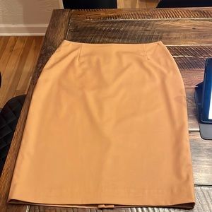 Camel midi skirt